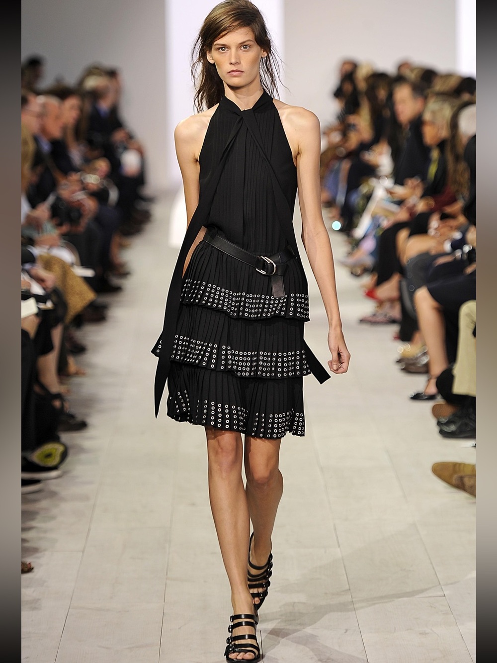 Michael Kors Collection Spring 2016 Runway Grommet Pleated Dress NWT 6